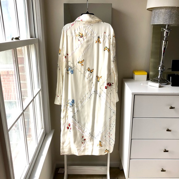 🤩 Sz 6 Tory Burch silk shirt dress - Picture 2 of 8